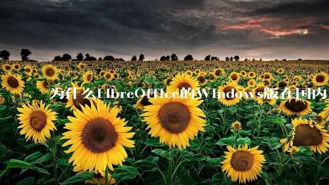 为什么LibreOffice的Windows版在国内火不起来？